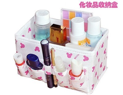 【熱銷 桌面收納盒 收納盒批發 可折疊化妝品收納盒】價格,廠家,圖片,收納箱、收納盒,浙江匯集箱包-